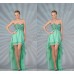 Нежно-зеленое асимметричное платье